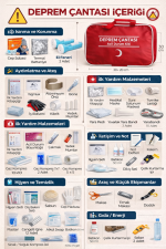 Başucu Deprem Çantası 102 Parça