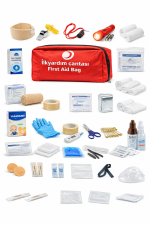 ilk Yardım Çantası Araç Ev Iş Yeri Acil Müdahale Çantası Yönetmeliğe Uygun 35 Parça - Görsel 4