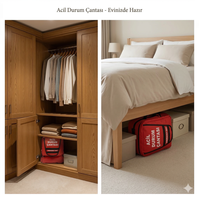 Deprem Çantası Nerede Saklanmalı