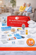 65+ Yaş ilk Yardım Çantası, 65+ Yaş Acil Durum Çantası 50 Parça