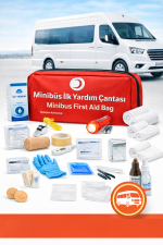 Minibüs Dolmuş ilk Yardım Çantası TüvTürk Muayene Uyumlu - Görsel 2