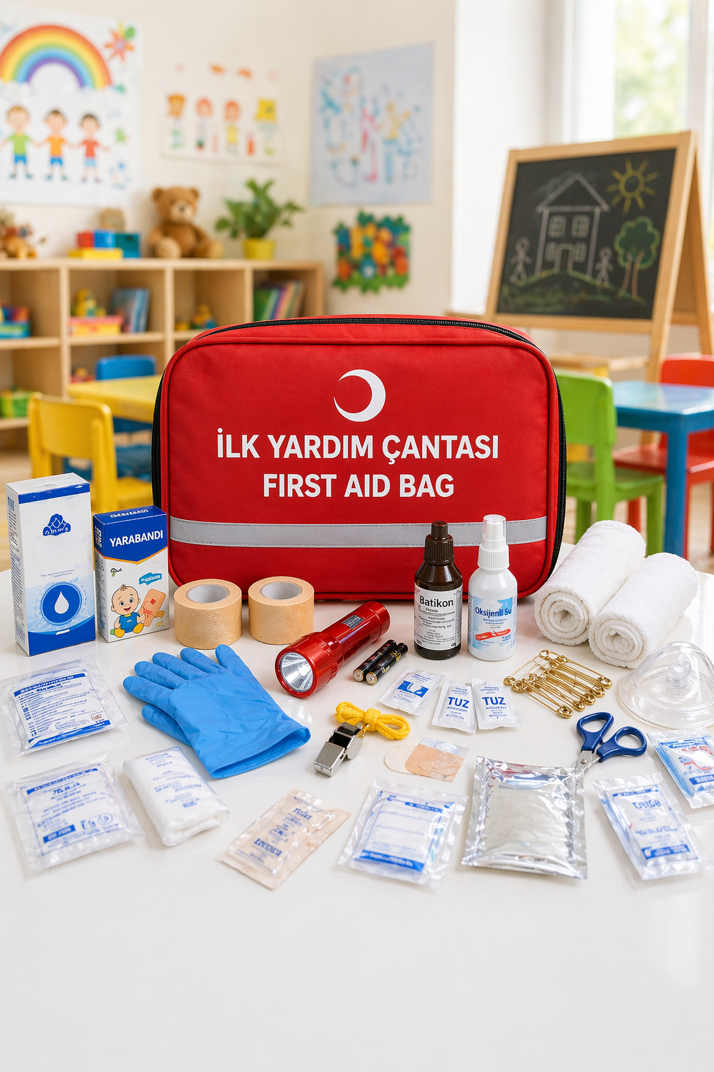 Anaokulu ilk Yardım Çantası