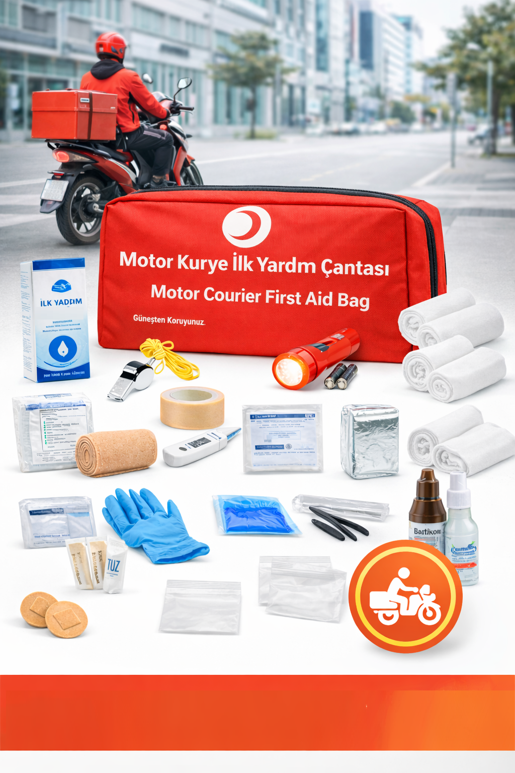 Motor Kurye Trafik ilk Yardım Çantası